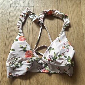 Aerie Floral Bikini Top